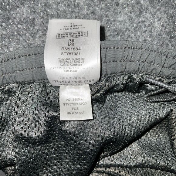 Patagonia Shorts Mens Size L Grey Baggies Swim Trunks Lined Outdoors Hiking - Picture 10 of 12